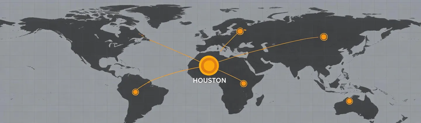 Caterpillar Generator project support location map illustration